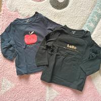 Kiabi maglie neonata 9 e 12 mesi , cotone blu nero
