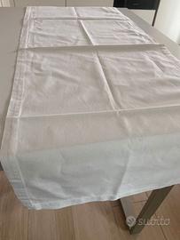 RUNNER COTONE BIANCHI - 18 pezzi