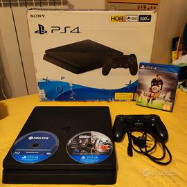 PlayStation 4 Slim con scatola + 3 Giochi 