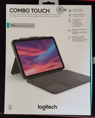 Custodia con tastiera Logitech Combo Touch Ipad 10