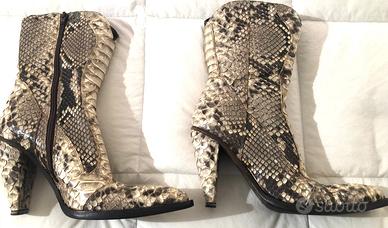 Stivaletti in pitone vintage n.38 Gianni Barbato