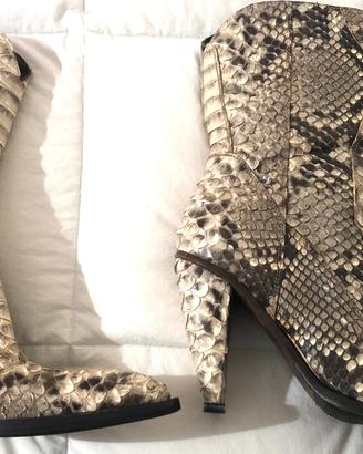 Stivaletti in pitone vintage n.38 Gianni Barbato