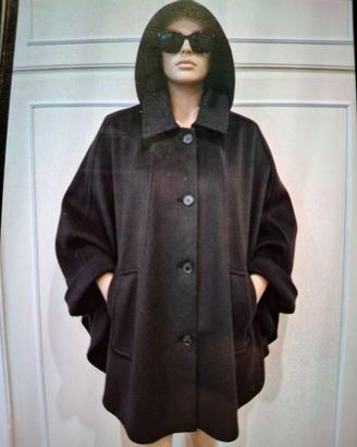 Mantella con cappuccio di loden tg. 46