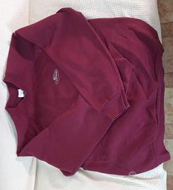 Felpa Fruit of the Loom rosso bordeaux