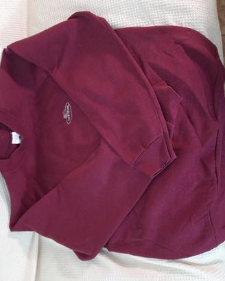 Felpa Fruit of the Loom rosso bordeaux