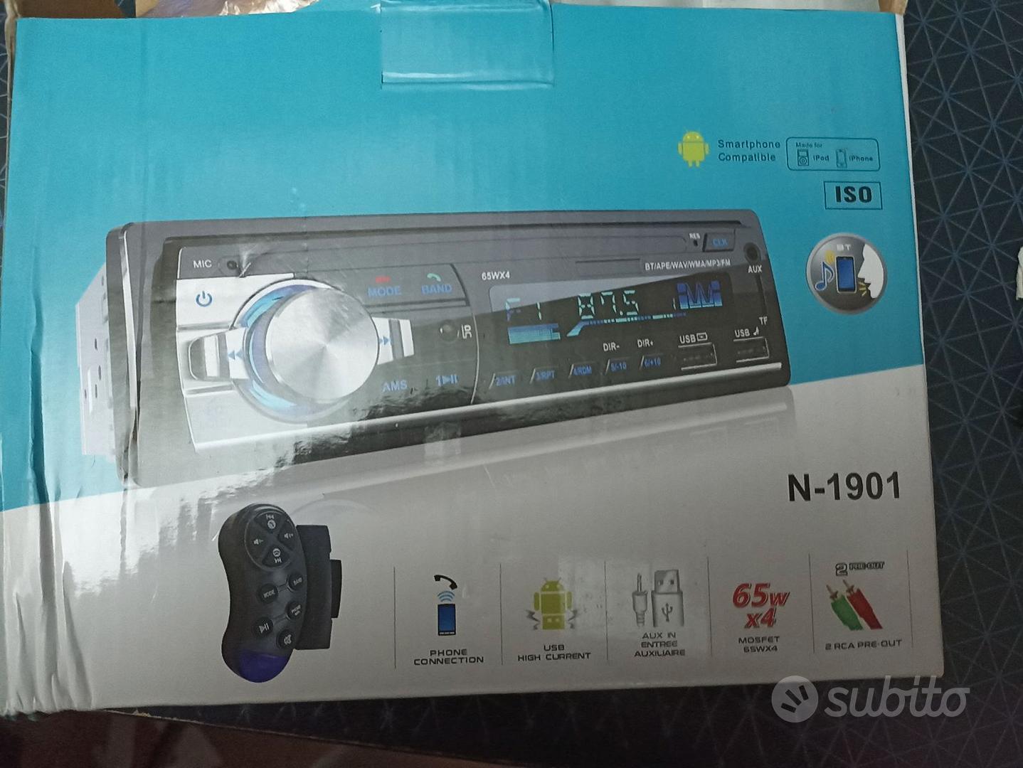 Autoradio Bluetooth vivavoce, Lifelf Radio stereo 4 x 65W 1 ricevitore  radio per auto DIN con lettore MP3 Telecomando WMA FM, due porte USB,  supporto iOS, Android (Non ha RDS/CD) : 