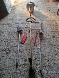 Decespugliatore multifunzione con tagliasiepi