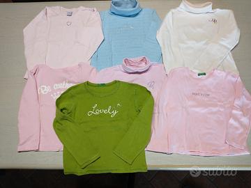 Lotto abbigliamento 24 pezzi x bimba aut.inv .