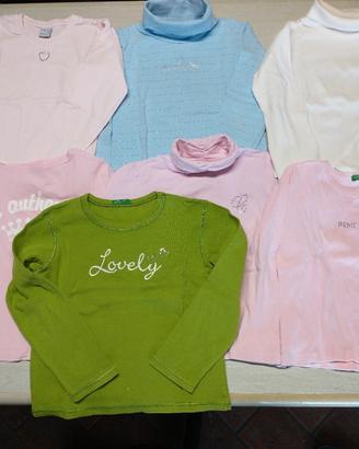Lotto abbigliamento 24 pezzi x bimba aut.inv .