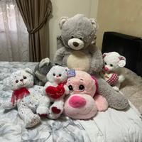 Pupazzi cane rosa grande