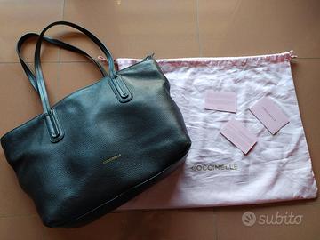 BORSA COCCINELLE DONNA TRACOLLA DONNA PELLE BLU