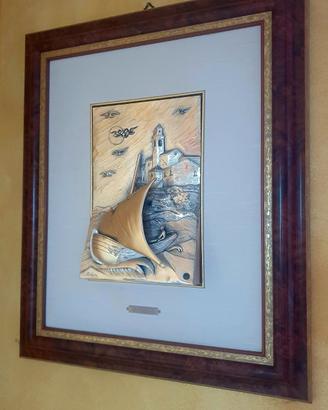 Quadro  in argento massiccio Maestrale-Ottaviani