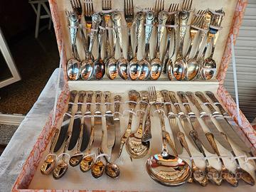Set posate 51 pezzi Silver Plated 