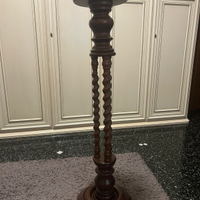Colonna Portapiante/Piedistallo con Gamba in legno