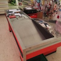 Banco cassa supermercati usato