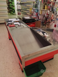 Banco cassa supermercati usato