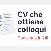 CV professionale e LinkedIn per colloqui di lavoro