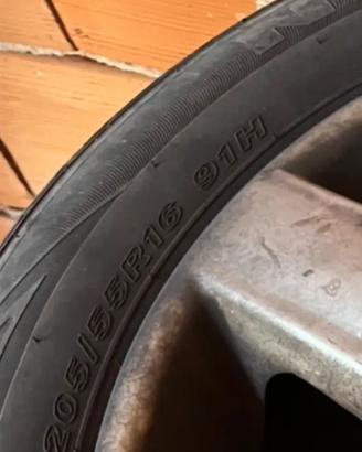 Cerchi + gomme 205/55/16 audi