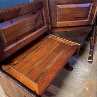 Panca angolare in legno massello