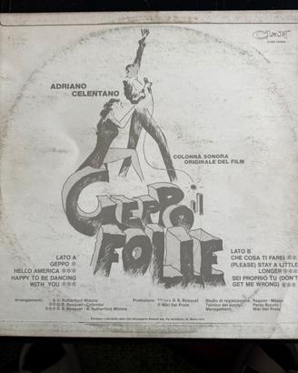 Lp Geppo il folle -1978 Celentano
