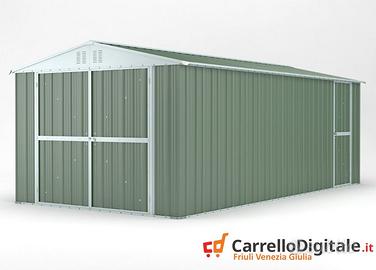 Box garage auto in Acciaio 327x611 19mq verde