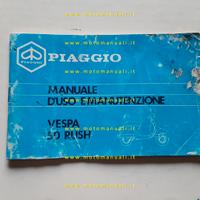 Piaggio Vespa 50 Rush V5X4T manuale uso manutenzio