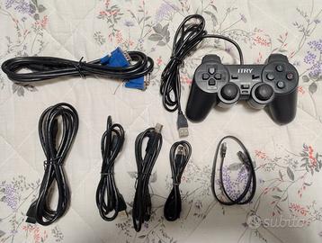 Joypad PC controller +cavo hdmi+cavo VGA+ Cavi USB