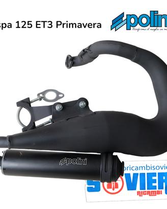 Marmitta Polini For Race per Vespa 125 ET3 Primav