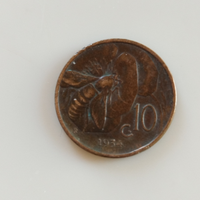 Rr 10 centesimi ape 1934 V. E. III