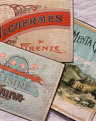 VECCHIE ETICHETTE LIQUORI PRIMI 900 DA COLLEZIONE 