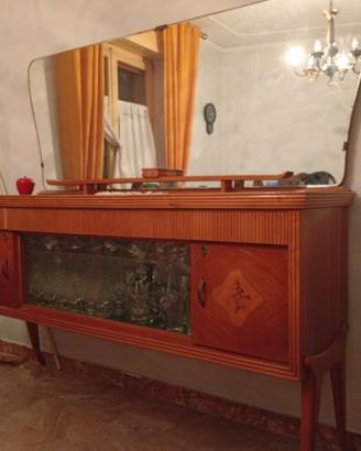 BUFFET E CONTROBUFFET LEGNO INTARSIATO