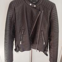 Giacca ecopelle biker Mango