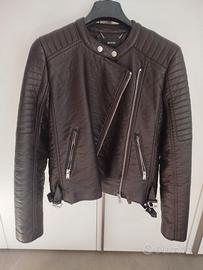Giacca ecopelle biker Mango