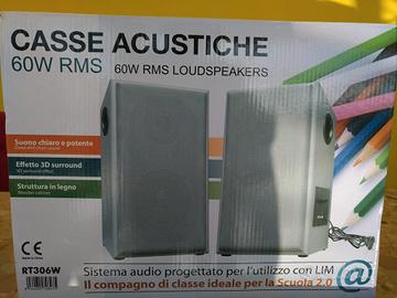 Casse acustiche 60W RMS amplificate
