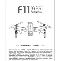 Manuale in Italiano Drone SJRC Z5 o F11 o F11 4K