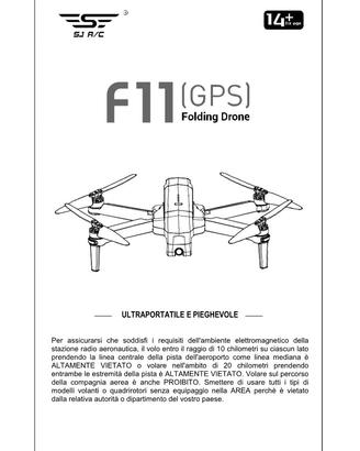 Manuale in Italiano Drone SJRC Z5 o F11 o F11 4K