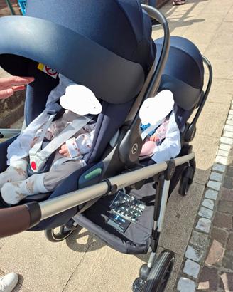 Cybex gazelle S gemellare 2 sedute 2 ovetti e cest
