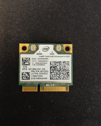 Schede Wi-Fi Intel Centrino 6205 (Half Mini PCIe)