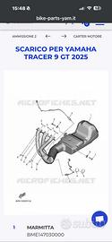 Scarico completo originale tracer 9gt anno 2025