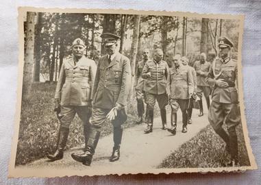 Fotografia epoca nazista Hitler con Mussolini 1938