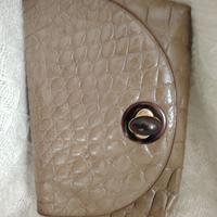 Mangiameli Borsa Marrone in pelle Stampa struzzo