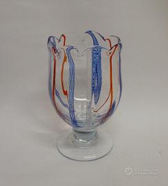 Vaso Murano Vintage Filigrana Anni '60
