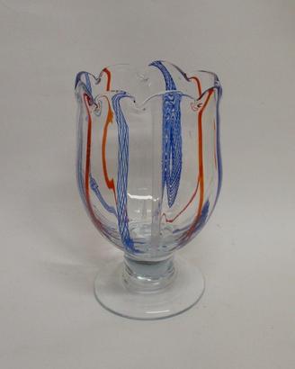 Vaso Murano Vintage Filigrana Anni '60