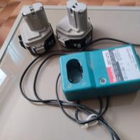 carica batterie più due batterie Makita 