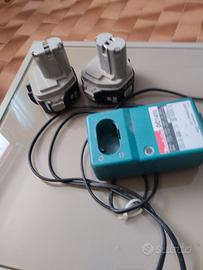 carica batterie più due batterie Makita 