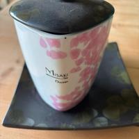 Tazza con piattino e coperchio per the o cioccolat