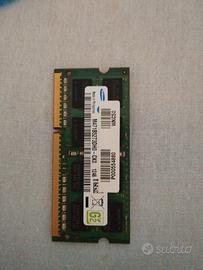 2 moduli RAM ddr3 4gb (tot 8gb) per notebook