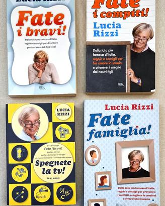 4 LIBRI LUCIA RIZZI FATE I BRAVI COMPITI FAMIGLIA