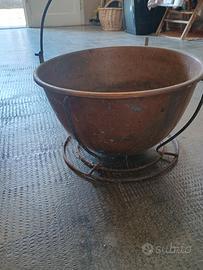 Paiolo in rame vintage 