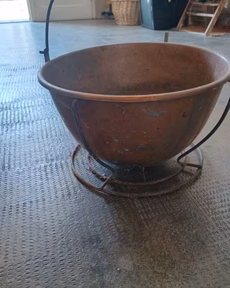 Paiolo in rame vintage 